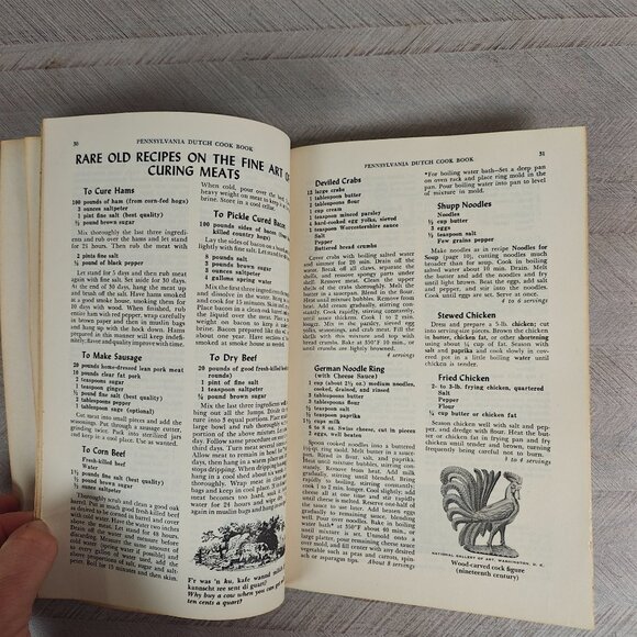 Pennsylvania Dutch Cookbook Of Fine Old Recipes Vintage Local Ethnic 1967 - Picture 4 of 4